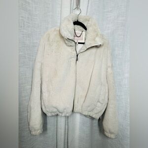 BCBGeneration Soft Cream Teddy Jacket